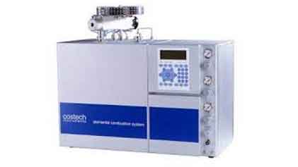 Total carbon and nitrogen measurements from solid materials such as sediment, animal or plant materials.